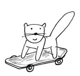 katze skateboard