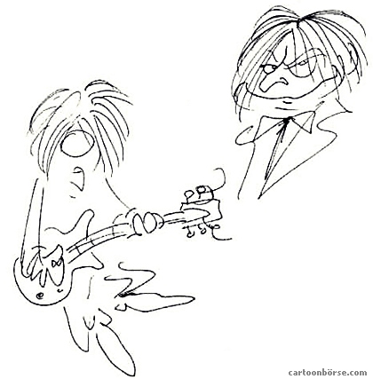 musiker, lustiges Bild für Cartoon